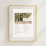 Prayer of Hospitality Art Print