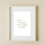 Joy to the World Printable Wall Art