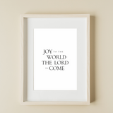 Joy to the World Printable Wall Art