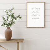 Love the Lord Printable Wall Art