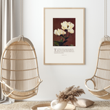 Psalm 9 Brown Floral Printable Wall Art