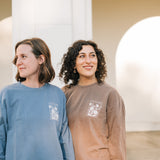 Sow the Seeds Crewneck Sweatshirt in Tide