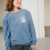 Sow the Seeds Crewneck Sweatshirt in Tide