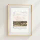 Think On These Things Art Print
