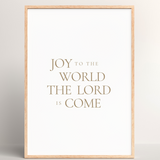 Joy to the World Printable Wall Art