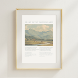 Great is Thy Faithfulness Hymn Art Print