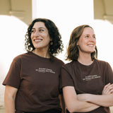 He Faithful Will Remain Organic Cotton T-shirt in Chocolate