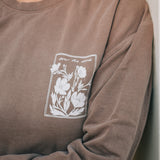 Sow the Seeds Crewneck Sweatshirt in Espresso