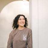 Sow the Seeds Crewneck Sweatshirt in Espresso