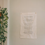 Great is Thy Faithfulness Linen Flag in Ivory