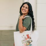 Consider The Wildflowers Canvas Tote Bag