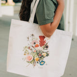 Consider The Wildflowers Canvas Tote Bag