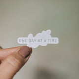One Day at a Time Sticker in Cream