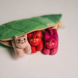 Quiet Toys: Kittens & Leaf Pouch