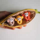 Quiet Toys: Monkeys & Banana Pouch