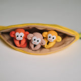 Quiet Toys: Monkeys & Banana Pouch
