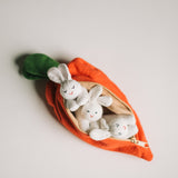 Quiet Toys: Rabbits & Carrot Pouch