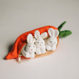 Quiet Toys: Rabbits & Carrot Pouch
