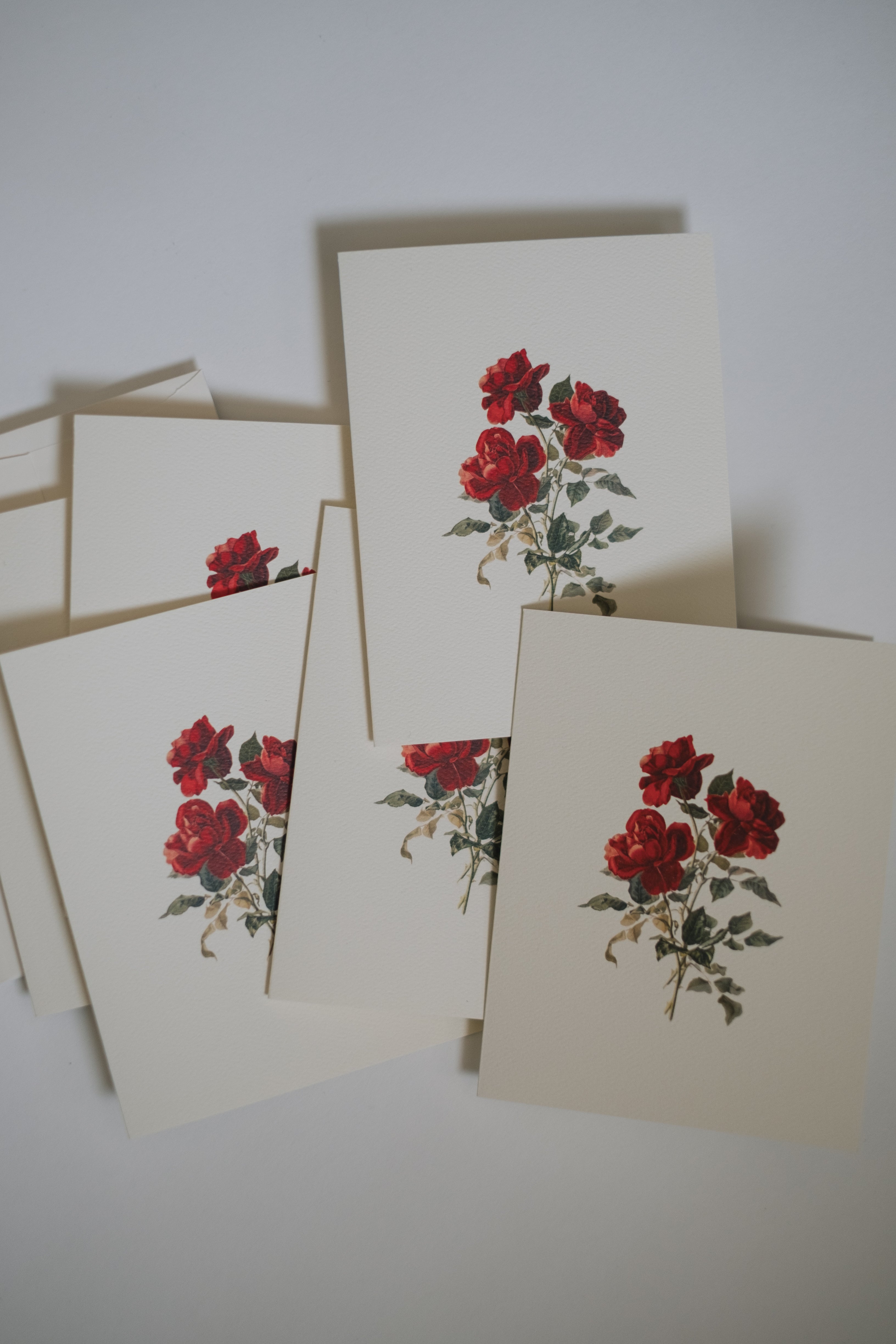 5 Roses Note Red Roses Note Card Set – These Stones