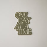 One Day at a Time Sticker in Olive Green