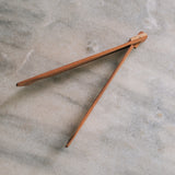 Teak Folding Tongs