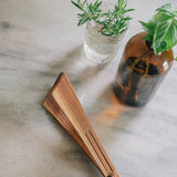 Teak Folding Tongs