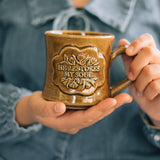 He Restores My Soul Mug in Amber