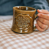 He Restores My Soul Mug in Amber