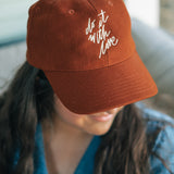 Do It With Love Hemp Embroidered Hemp Baseball Cap