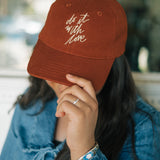 Do It With Love Hemp Embroidered Hemp Baseball Cap