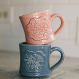 He Restores My Soul Mug in Rosebud