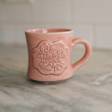 He Restores My Soul Mug in Rosebud