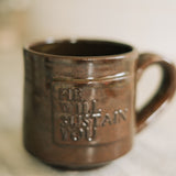 He Will Sustain You Mug in Deep Rust