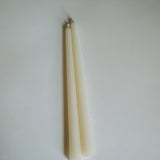 White Beeswax Taper Candles