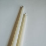 White Beeswax Taper Candles